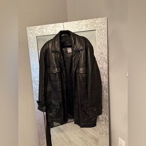 Michael Hoban North Beach Leather Jacket (Men’s XL, With Belt)
